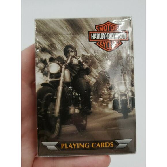Harley Davidson Playing Cards In Collectible Tin 2 Sets 4 Packs - Picture 9 of 12
